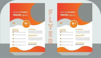 conception de flyers pour les entreprises vecteur