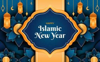 fond de nouvel an islamique vecteur