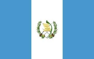 drapeau du guatemala, couleurs officielles et proportion. illustration vectorielle. vecteur
