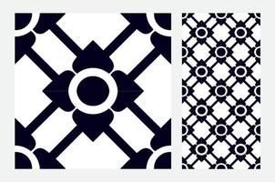 carreaux vintage motifs portugais conception sans couture antique en illustration vectorielle vecteur