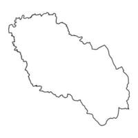 berat comté carte, administratif subdivisions de Albanie. vecteur illustration.