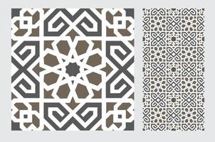 motifs de carreaux vintage design sans couture antique en illustration vectorielle vecteur