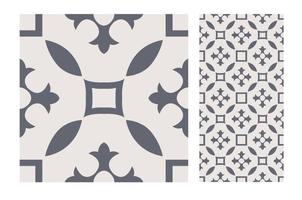 motifs de carreaux vintage design sans couture antique en illustration vectorielle vecteur