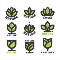 concept de logo naturel vecteur