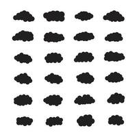 temps icône, des nuages vecteur empaqueter, ciel des nuages clipart, noir et blanc des nuages eps, dessin animé des nuages empaqueter, ligne art bonbons des nuages graphique vecteur, contour pluie des nuages vecteur silhouette