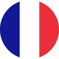 rond français drapeau de France vecteur