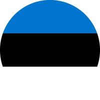 rond estonien drapeau de Estonie vecteur