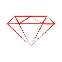 diamant logo concept vecteur conception. linéaire diamant signe vecteur conception. gratuit vecteur illustration.