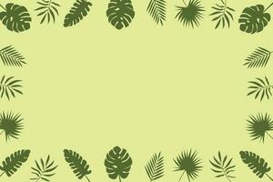 minimal abstrait feuilles. vecteur dessin de tropical feuilles sur une blanc Contexte. branché botanique éléments pour votre conception. vecteur