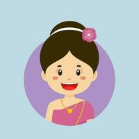avatar de une Thaïlande personnage vecteur