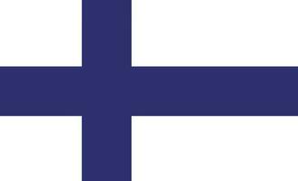 drapeau de Finlande. Finlande drapeau vecteur