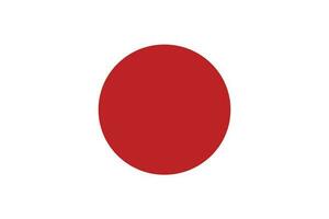 drapeau de Japon. Japon drapeau vecteur