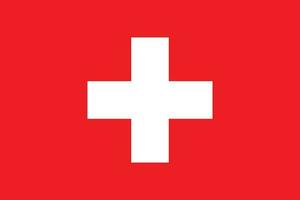 drapeau de Suisse. Suisse drapeau vecteur