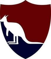 kangourou logo. kangourou modèle vecteur conception