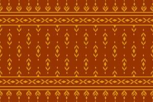 Orange tapis tribal modèle art. ethnique ikat sans couture modèle traditionnel. Américain, mexicain style. vecteur