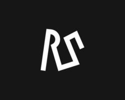 Créatif lettre rs logo conception vecteur modèle