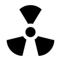 nucléaire glyphe icône conception vecteur