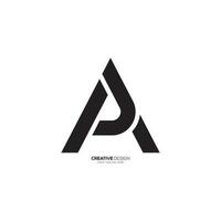 Créatif lettre conception Pennsylvanie ou ap moderne unique forme lisse monogramme logo. Pennsylvanie logo. ap logo vecteur