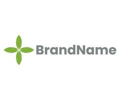 feuille à base de plantes logo icône vecteur modèle sur blanc Contexte