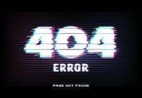 404 erreur, page ne pas a trouvé dans pépin effet style vecteur