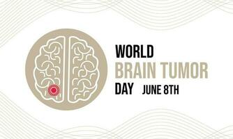 vecteur graphique de monde cerveau tumeur journée bien pour monde cerveau tumeur journée fête.