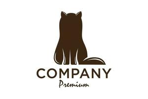 chat logo.chat logotype. animal de compagnie magasin logo concept. animal de compagnie se soucier logo concept. animal de compagnie vecteur illustration