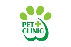 patte chien logo conception. logos pouvez être utilisé pour animal de compagnie soins, clinique et vétérinaire. vecteur