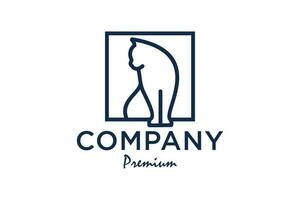 chat logo.chat logotype. animal de compagnie magasin logo concept. animal de compagnie se soucier logo concept. animal de compagnie vecteur illustration