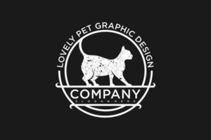 chat logo.chat logotype. animal de compagnie magasin logo concept. animal de compagnie se soucier logo concept. animal de compagnie vecteur illustration