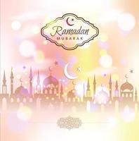 fond abstrait ramadan kareem. vecteur