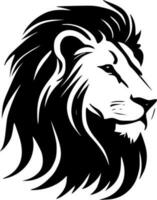 lion, noir et blanc vecteur illustration