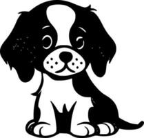 chiot - minimaliste et plat logo - vecteur illustration