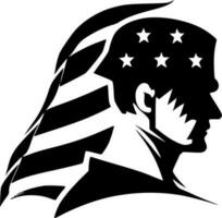 patriotique - minimaliste et plat logo - vecteur illustration