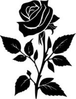 rose, minimaliste et Facile silhouette - vecteur illustration