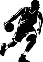 basketball - minimaliste et plat logo - vecteur illustration