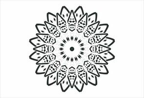 circulaire modèle mandala art décoration éléments pour méditation affiche henné tatouage adulte coloration livre. vecteur