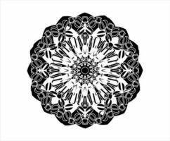 mandala modèle blanc griffonnages esquisser bien ambiance. mandala ornemental rond dentelle ornement vecteur