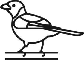 conception d'illustration d'oiseau vecteur