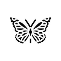 monarque été glyphe icône vecteur illustration