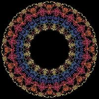 coloré floral mandala vecteur