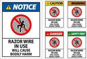 danger signe le rasoir câble dans utilisation volonté cause physique nuire vecteur