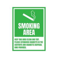désigné fumeur zone signe, permis fumeur zone, spécial vapoter zone signe vecteur