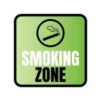 désigné fumeur zone signe, permis fumeur zone, spécial vapoter zone signe vecteur