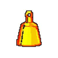 objet cloche Jeu pixel art vecteur illustration