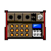 studio l'audio mixer Jeu pixel art vecteur illustration