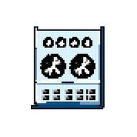 contrôle l'audio mixer Jeu pixel art vecteur illustration