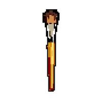 art artiste peindre brosse Jeu pixel art vecteur illustration