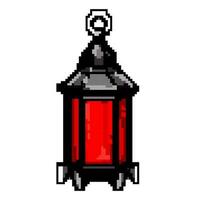 salutation arabe lanterne Jeu pixel art vecteur illustration