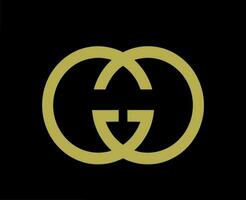 Gucci marque logo symbole vêtements conception mode vecteur illustration avec noir Contexte
