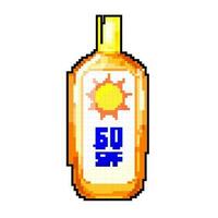 été Soleil crème Jeu pixel art vecteur illustration